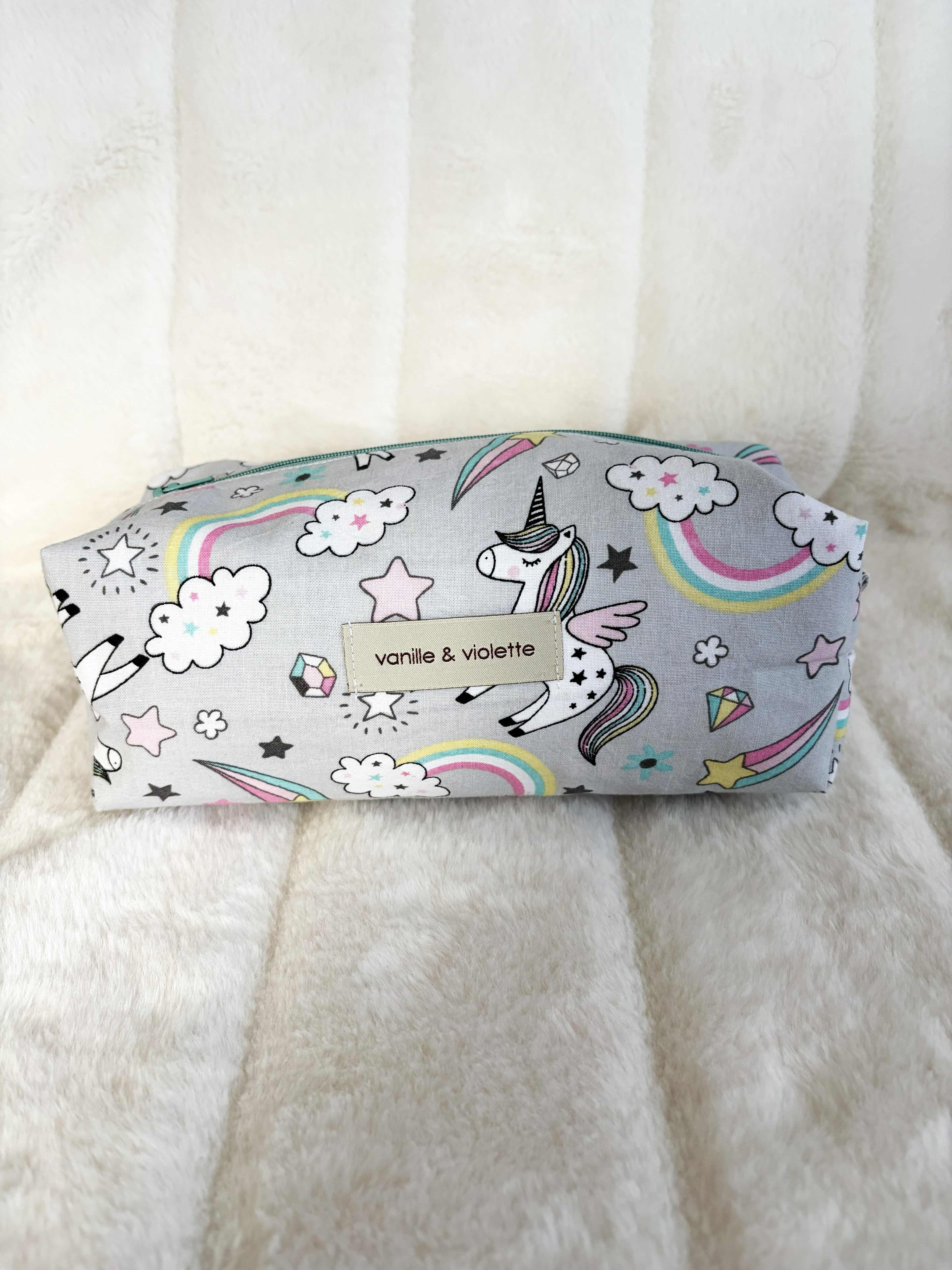 Rainbow Unicorn | Boxy Pouch